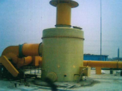 鼓泡式填料净化塔